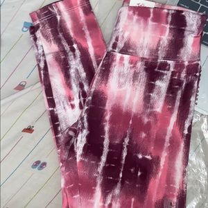 Justice Pink Tie Dye Leggings